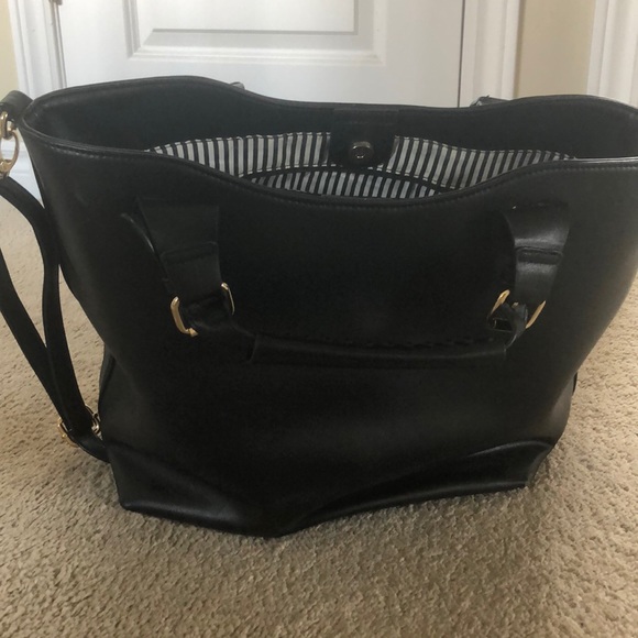 Black big tote bag from justfab - Picture 3 of 3